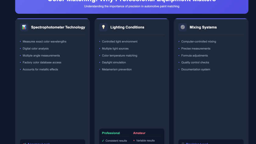 Computerized color matching for automotive paint