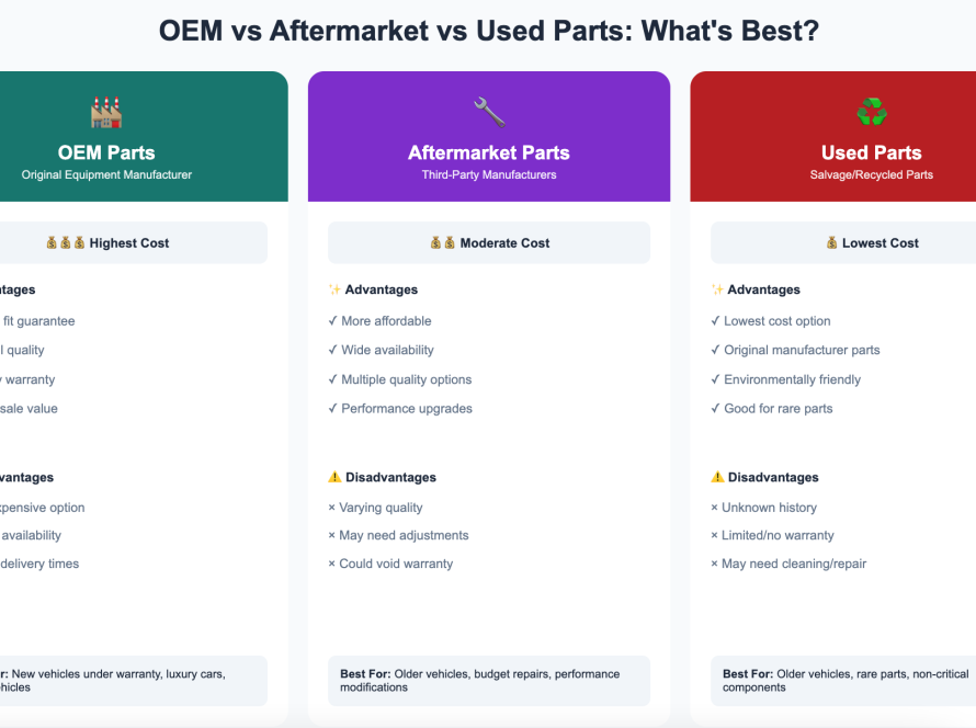 Aftermarket vs OEM parts for collision repair