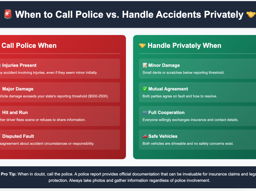 When to call police after car accident