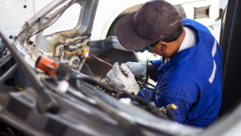 Collision repair cost factors and estimate breakdown