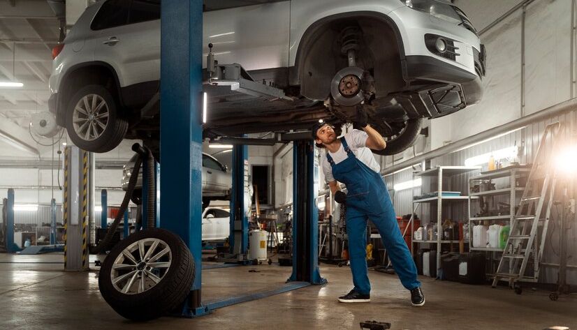 Quality control inspection in collision repair shop