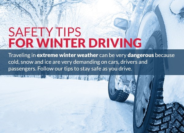 Winter driving safety avoiding accidents in snow and ice