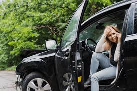 Florida car accident scene with emergency responders