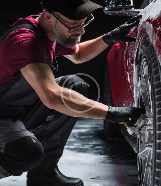 Professional auto body repair technician